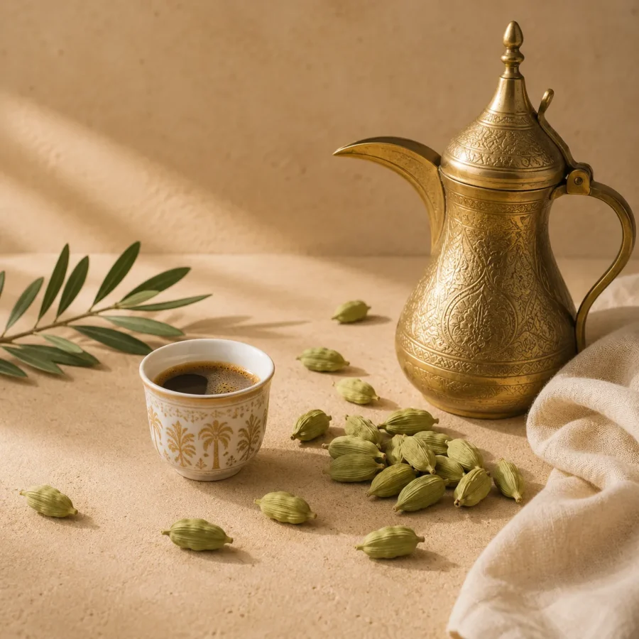 Premium Green Cardamom Pods for Authentic Arabic Coffee